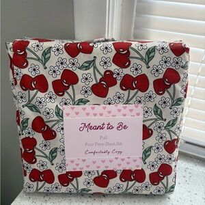 Meant To Be Cherry Print Full Sheet Set